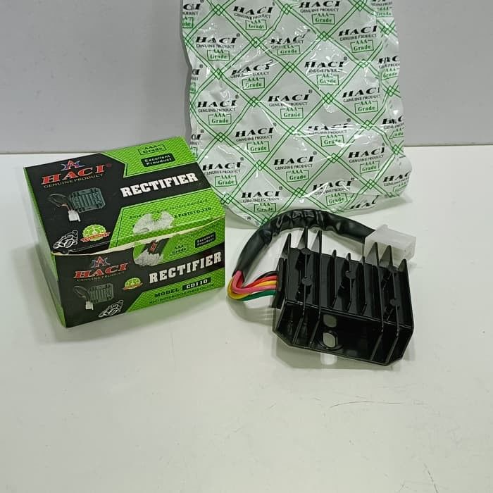 Czarne części motocyklowe CD110 Sprostownik motocyklowy Marka HACI Części zamienne
