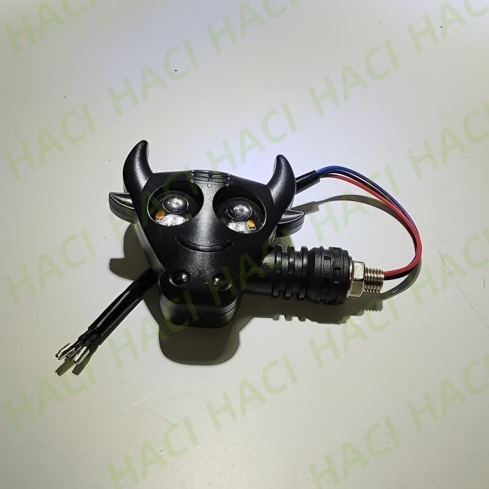 Modified Lamp Motorcycle Black Color Moto Plastic Available With Wires