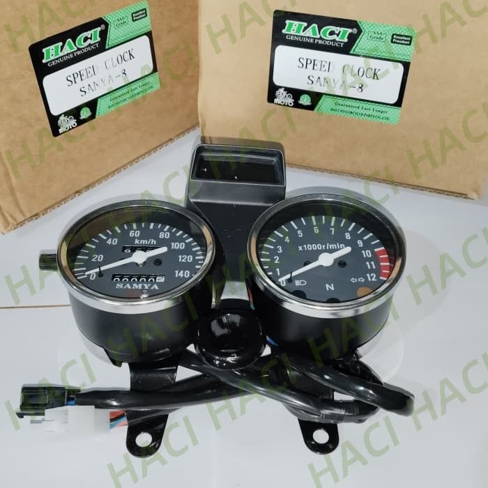 Black Color SANYA-8 Motorcycle Speed Clock Speedometer  Electronic