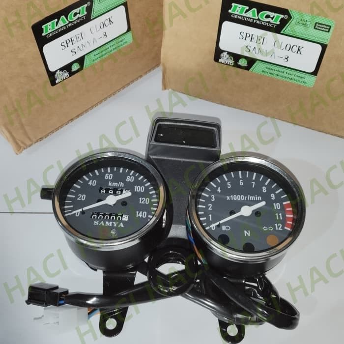 Black Color SANYA-8 Motorcycle Speed Clock Speedometer  Electronic
