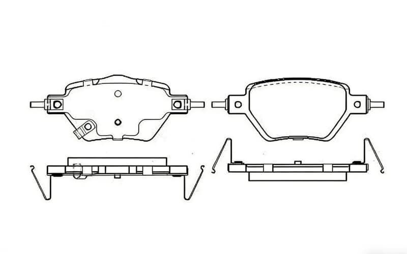 16124694-00 Auto Parts Front And Back Brake Pad for BYD Dolphin Original Parts OEM Quality
