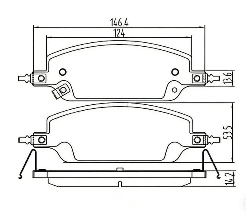 9018 9523 Front And Back Brake Pad for BYD Seal Original Parts OEM Quality