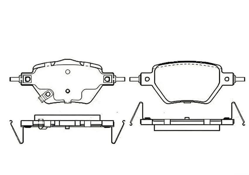 9018 9523 Front And Back Brake Pad for BYD Seal Original Parts OEM Quality