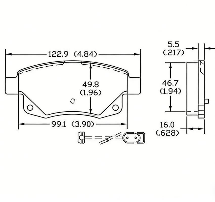 OE 1121170400 Front And Back Brake Pad for BYD TANG Original Parts