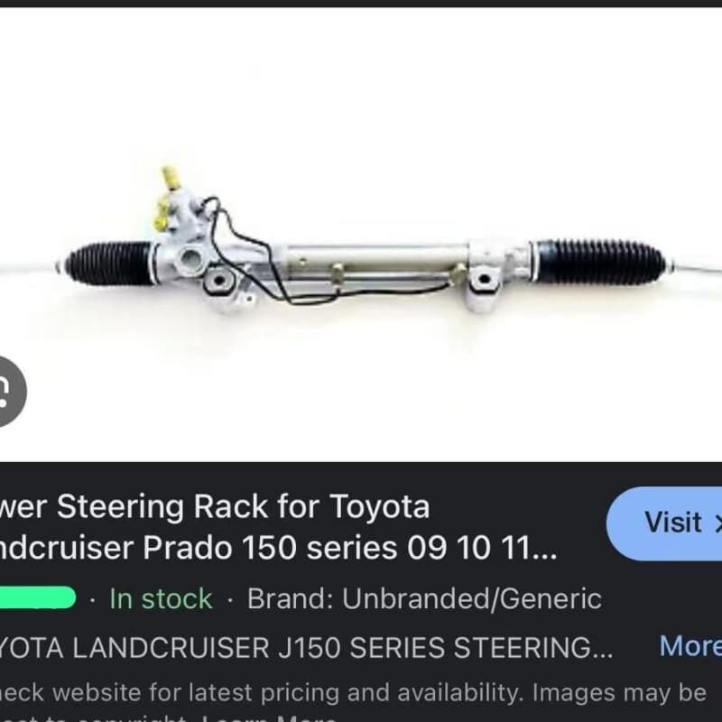Servolenkungsgestell für Toyota Land Cruiser Prado 150 Serie 2008–2009 LHD OEM 44200–60230 44200–60221
